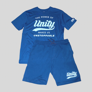 Unity Fleece Shorts Blue - Gum Clothing Store