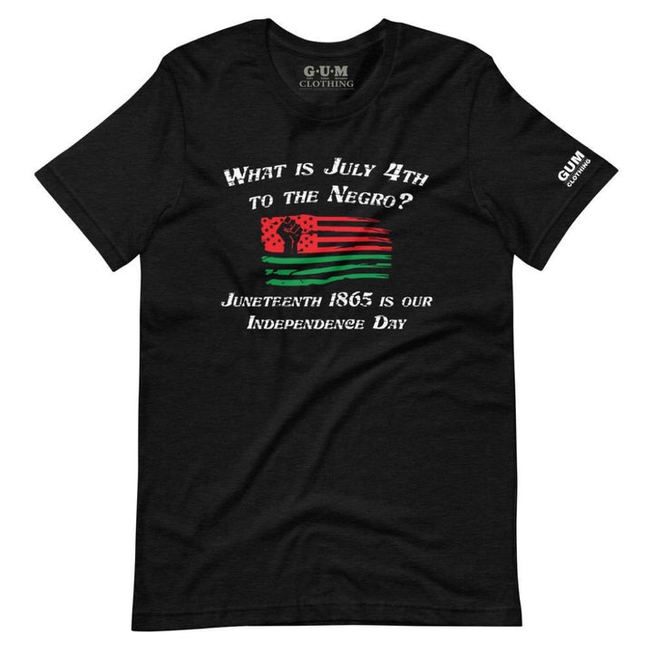"What is July 4th?" Juneteenth Tee - Gum Clothing Store