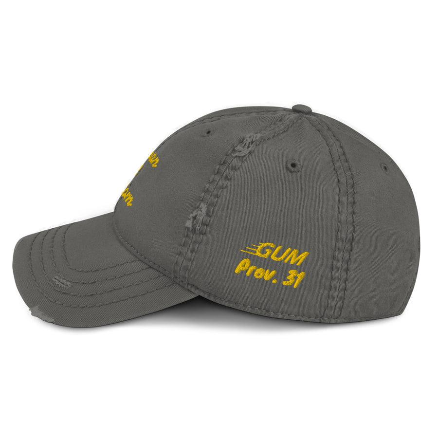 Woman of Wisdom Distressed Dad Hat - Gum Clothing Store