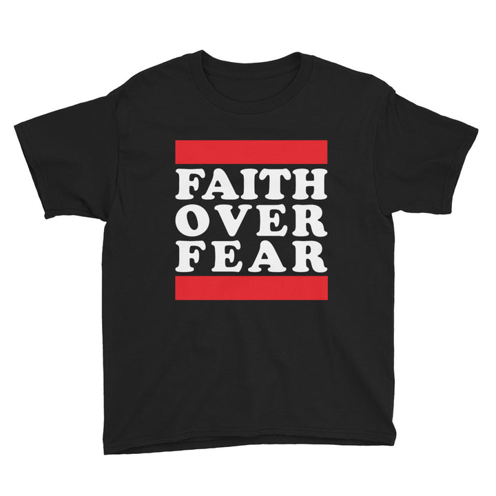 Faith Over Fear Youth Short Sleeve T-Shirt - Gum Clothing Store