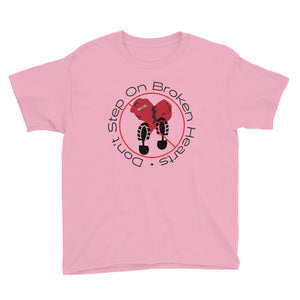Don't Step On Broken Hearts Youth Short Sleeve Tee - Gum Clothing Store