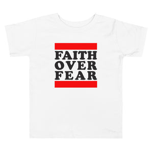 Faith Over Fear Toddler Short Sleeve Tee - Gum Clothing Store