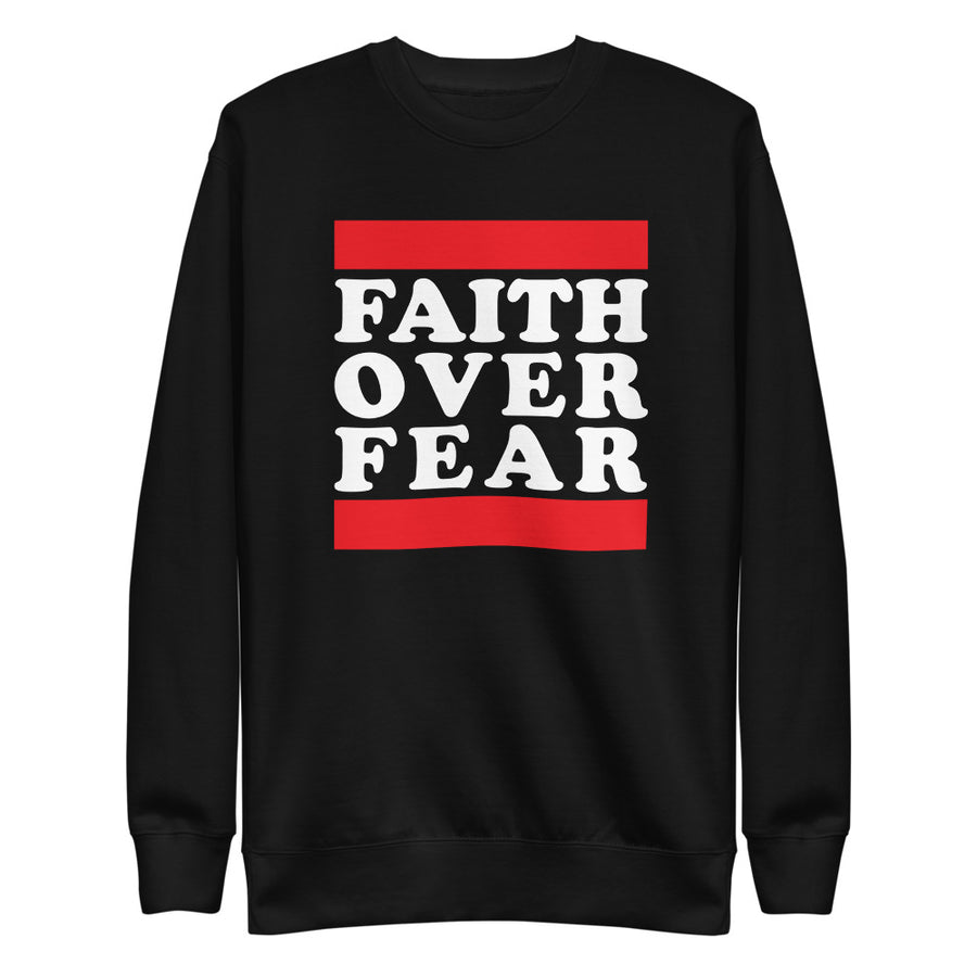 Faith Over Fear Unisex Fleece Pullover - Gum Clothing Store