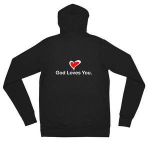 Loved By God zip hoodie - Gum Clothing Store
