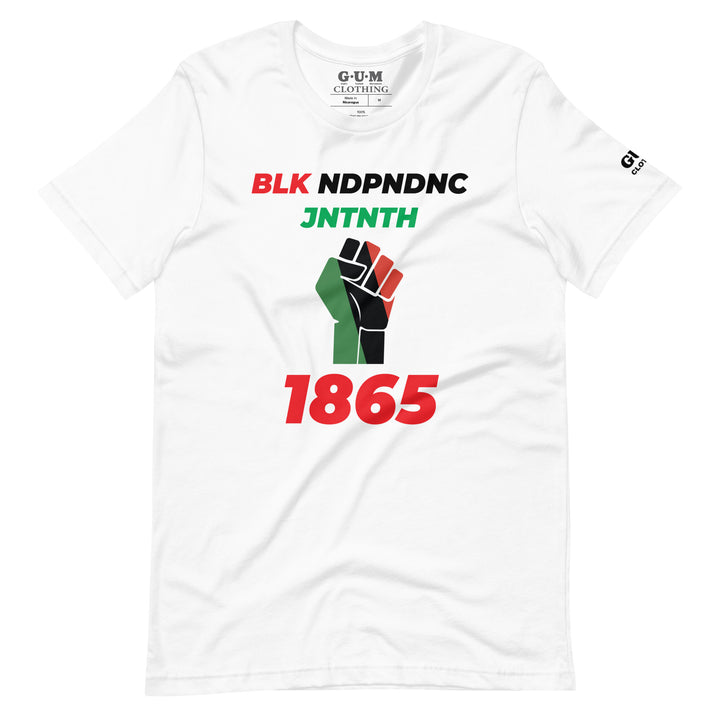 BLACK INDEPENDENCE Raised First 1865 - Gum Clothing Store