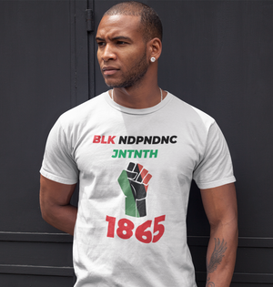 BLACK INDEPENDENCE Raised First 1865 - Gum Clothing Store