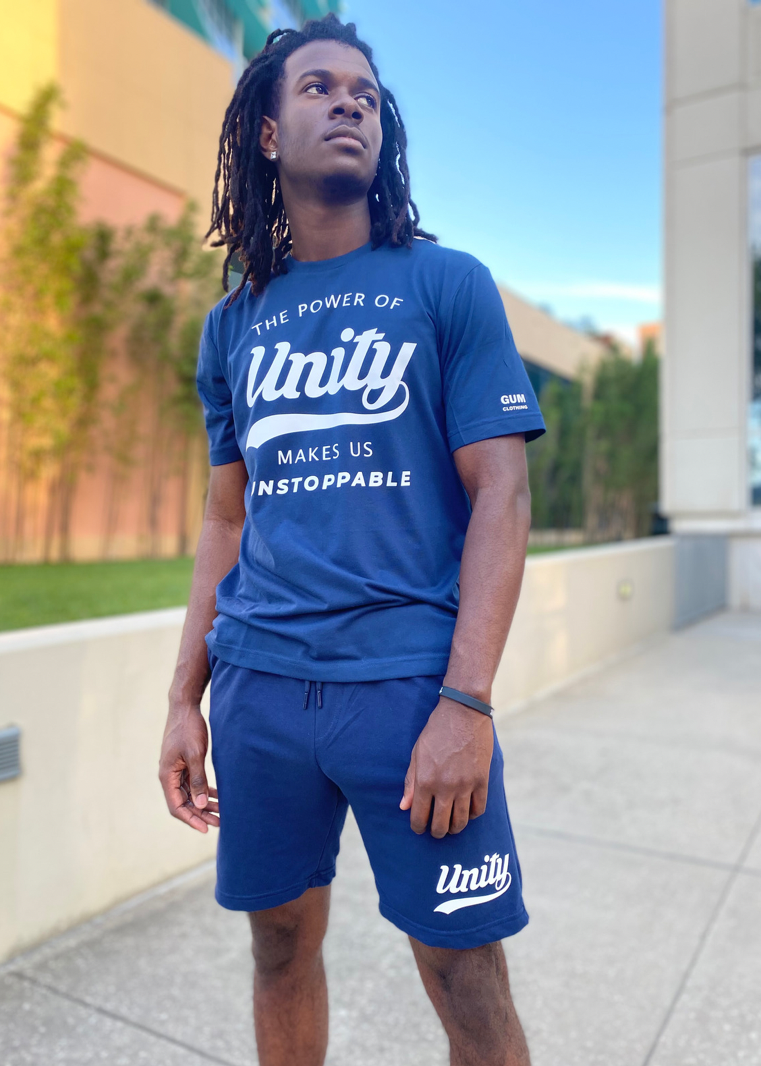 The Power of Unity Unisex t-shirt Blue - Gum Clothing Store