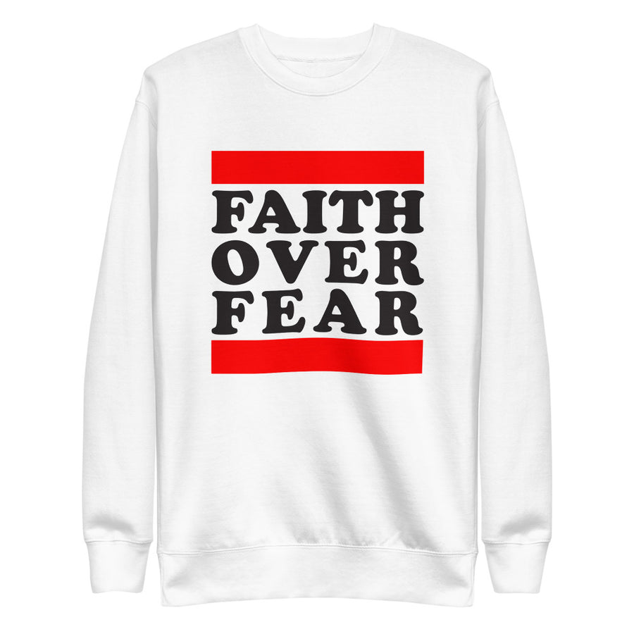 Faith Over Fear Unisex Fleece Pullover - Gum Clothing Store