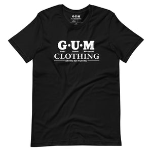 "G.U.M Clothing" Branded Tee Black - Gum Clothing Store