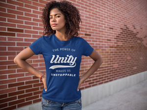 The Power of Unity Unisex t-shirt Blue - Gum Clothing Store